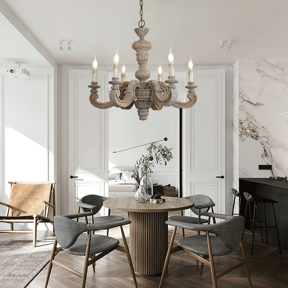 Roman Pillar Chandelier | Souliia