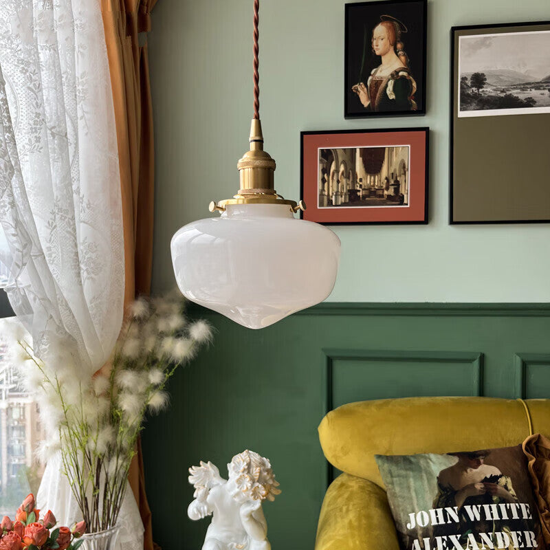 Radiant Lantern Retro Glass Pendant Light | Souliia