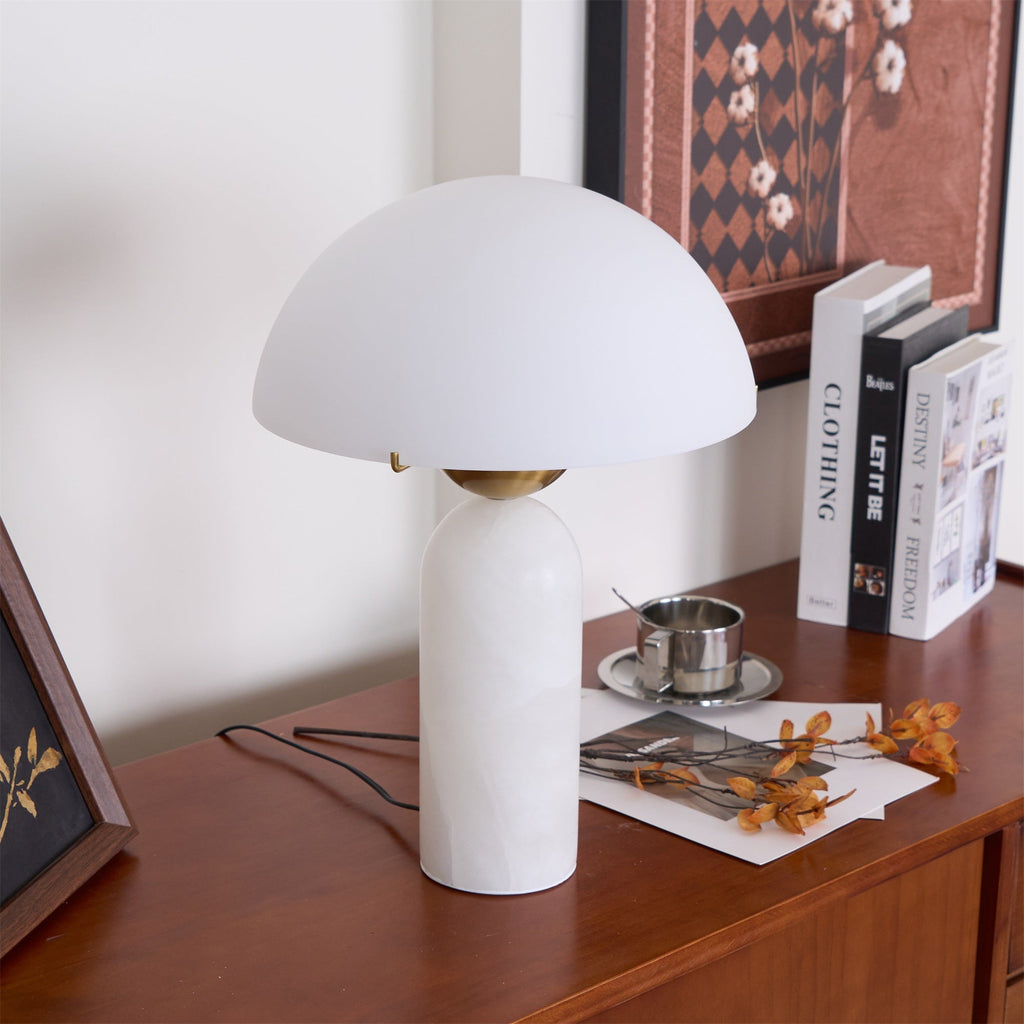 Peono Alabaster Table Lamp | Souliia