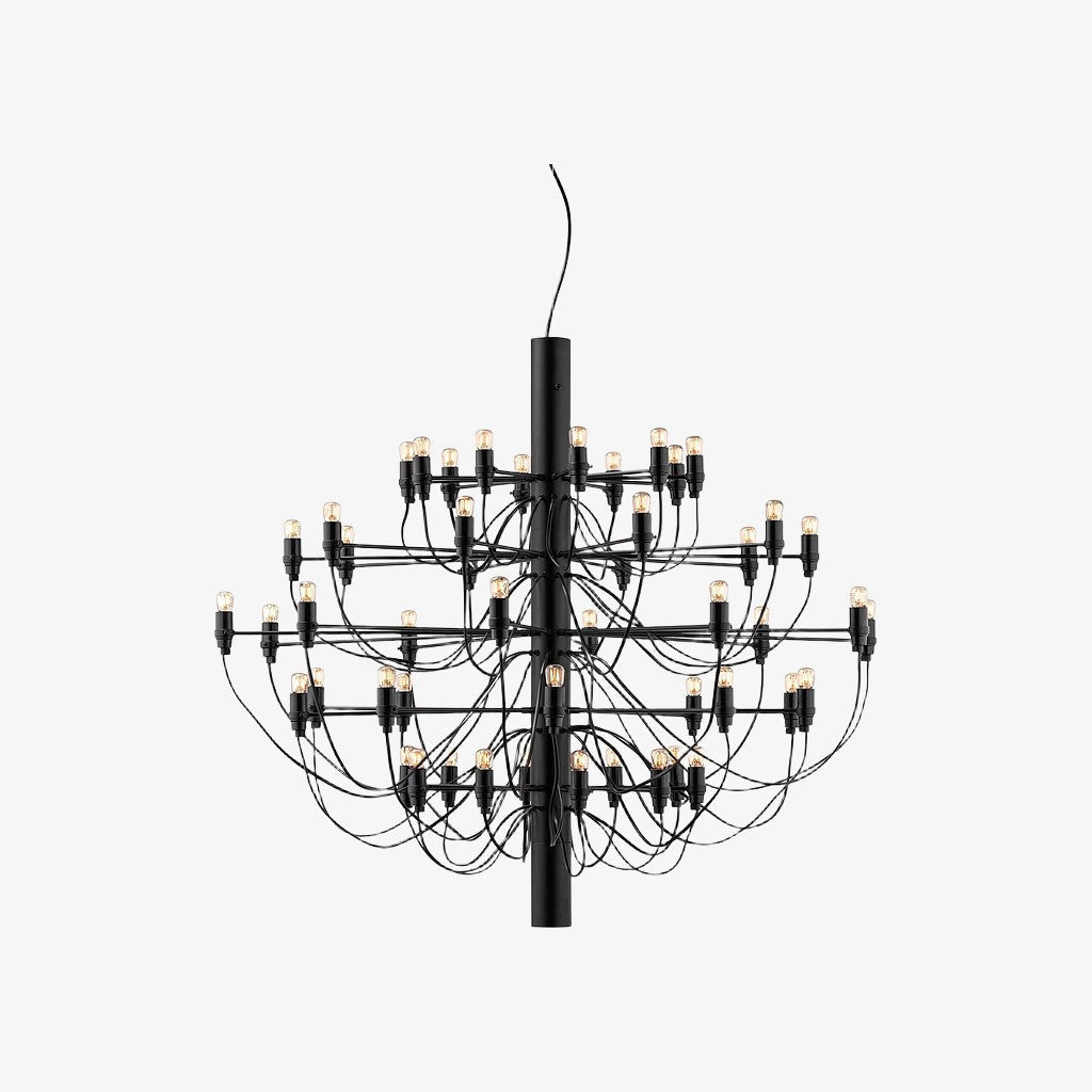 Tendrila zeitgenössischer Mehrfach-Licht-Kronleuchter - Industrie-inspiriertes Design Metallaufhängung für Lounges N01 | Souliia