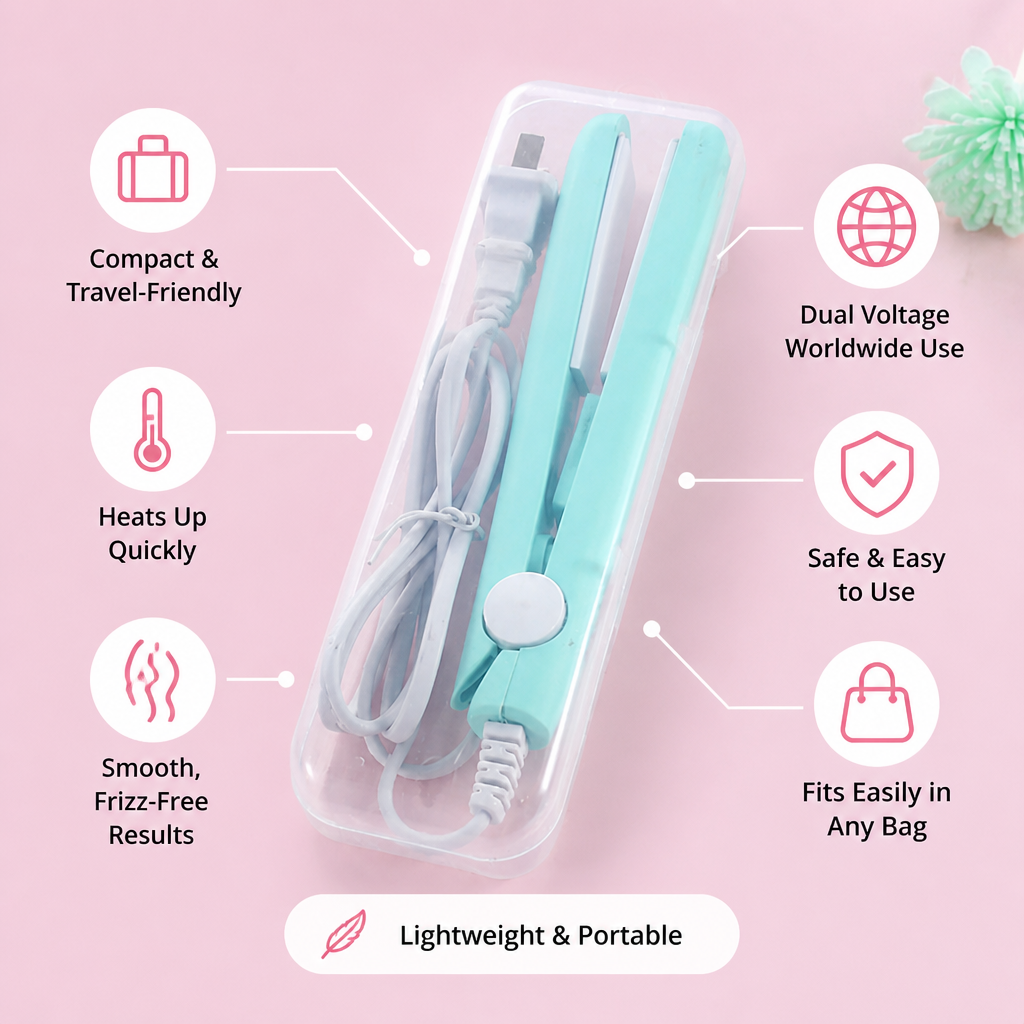 VioraLux Mini Styler — Salon-Perfect Hair That Turns Heads Everywhere You Go - Souliia