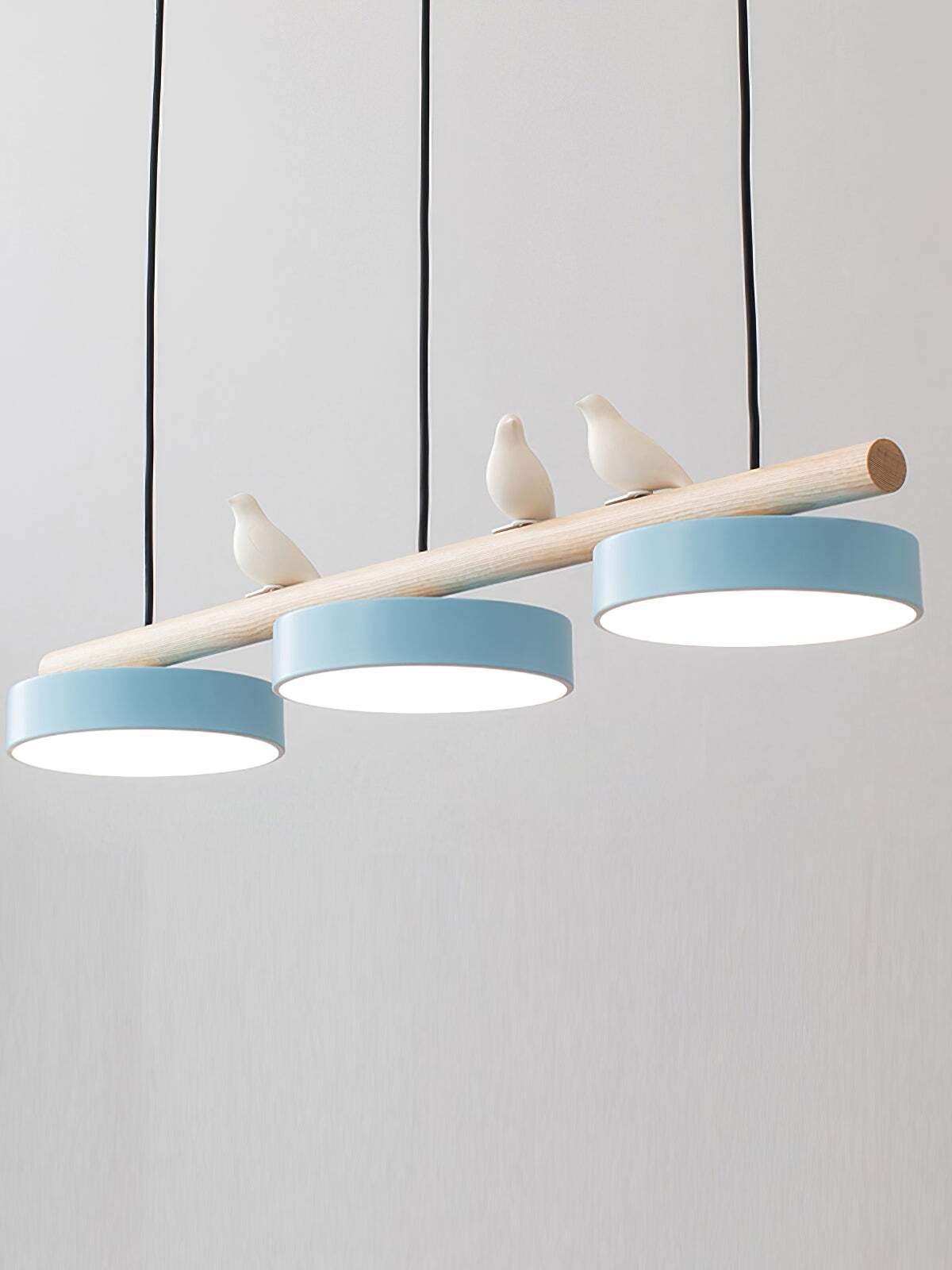 Sienna Bird Pendant Lamp - Wood Design for Scandinavian Kitchen Islands | Souliia