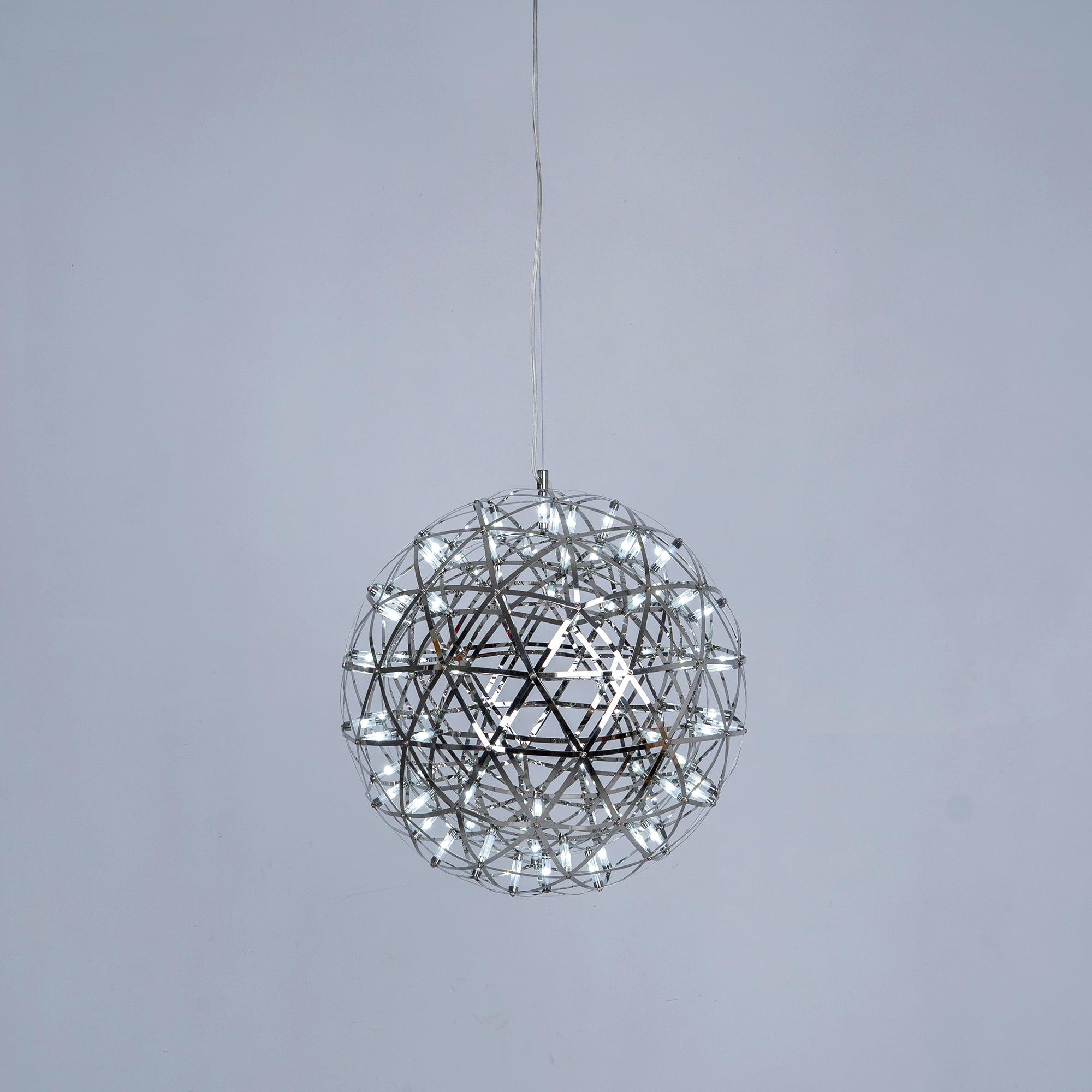 Silver Spark Ball Pendant Light | Souliia