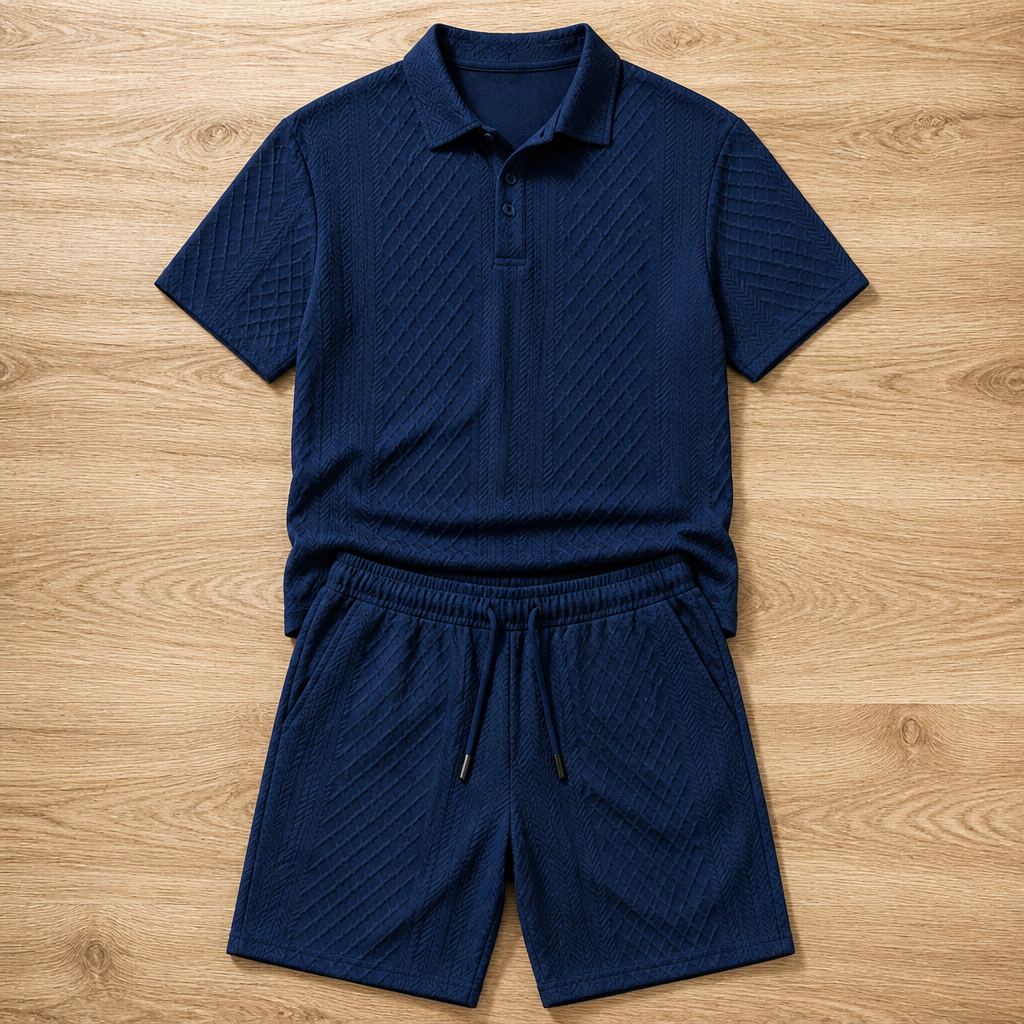 VeroLuxe Men’s Diamond Pattern Suit — Stay Cool, Sharp, and Unstoppable All Day Long - Souliia