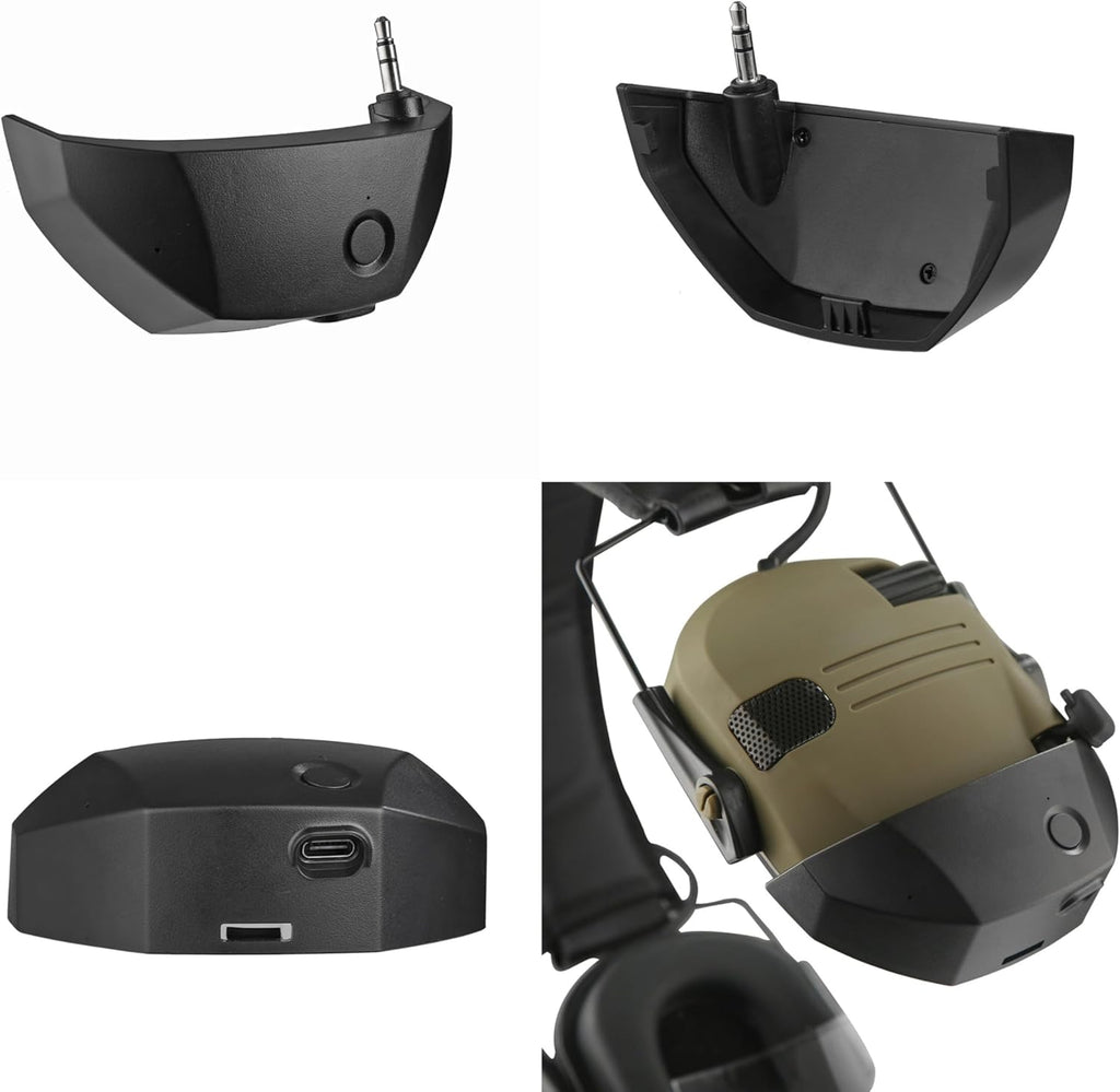Bezdrátový adaptér ochrany sluchu pro střelecká sluchátka - Bluetooth - Souliia