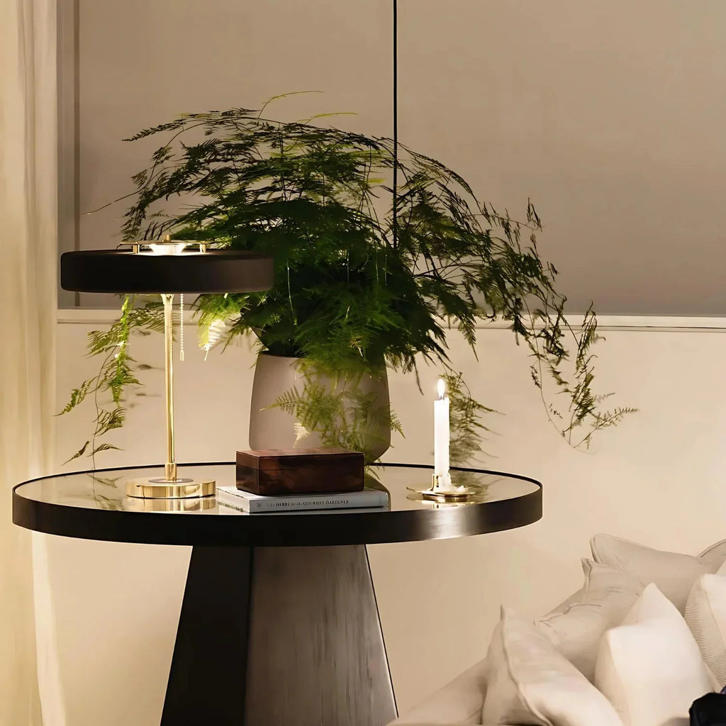 Radiant Tower of Light Minimalist Metal Table Lamp | Souliia