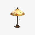 TF Nevada Geometrische Buntglas-Tischleuchte – Tischlampe für Wohnzimmer und Schlafzimmer | Souliia