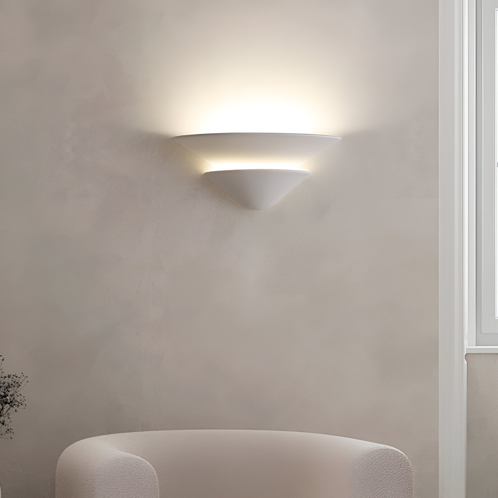 Shellora Wabi-Sabi Plaster Wall Light | Souliia
