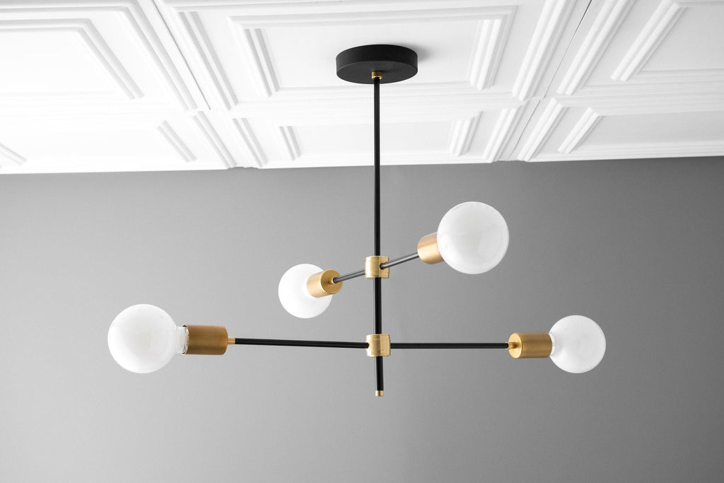 Lustră contemporană Mobilux Line cu glob și structură deschisă – iluminat decorativ cu înălțime reglabilă pentru hol | Souliia