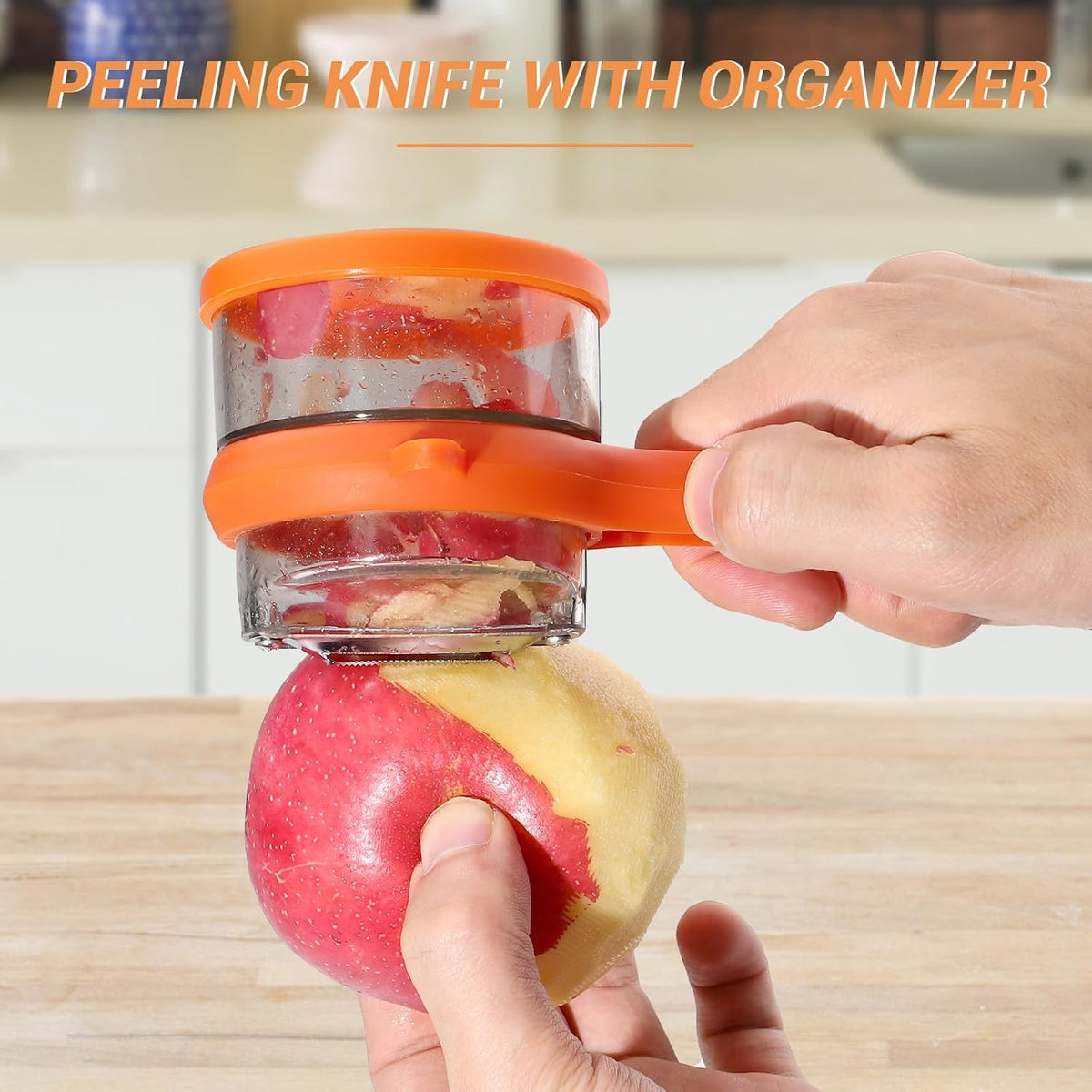 Apple Skin Vegetable Peeler — Dual-Blade Peel Catcher