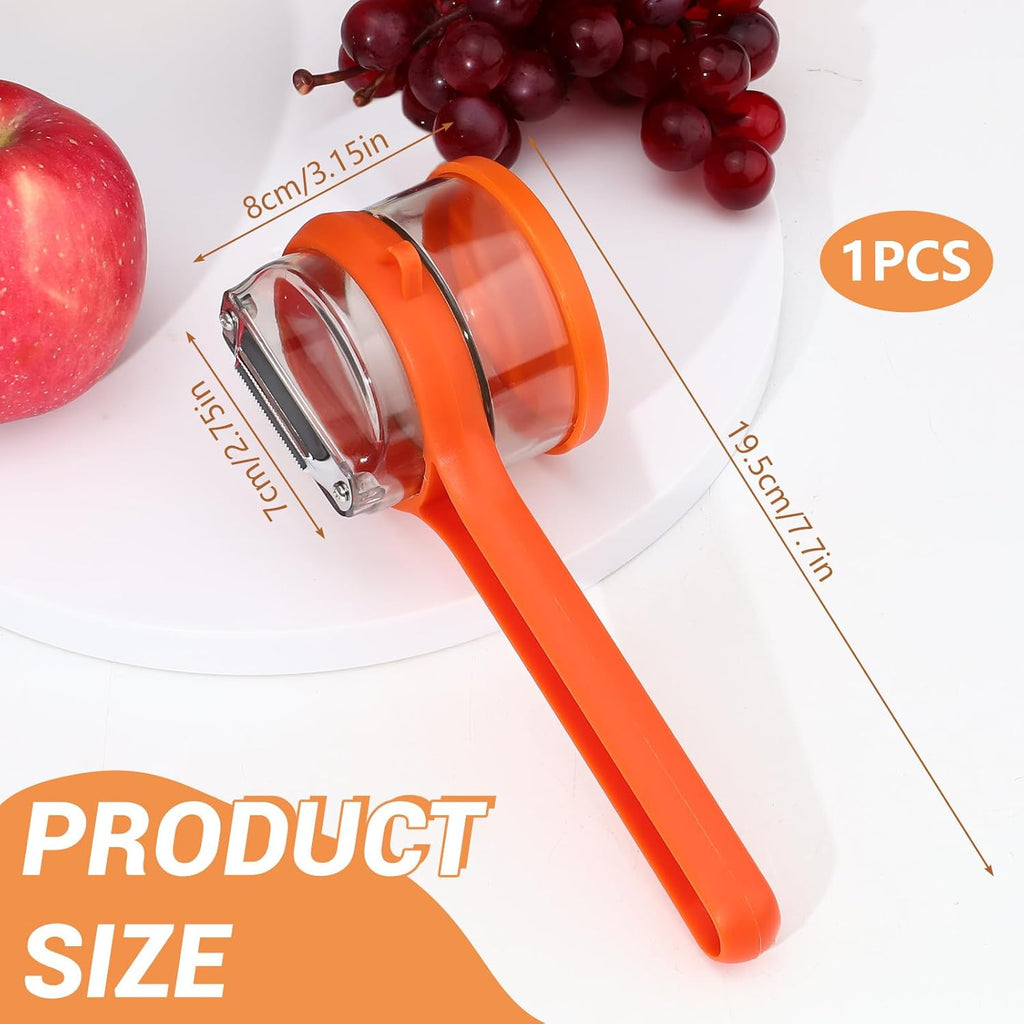 Apple Skin Vegetable Peeler — Dual-Blade Peel Catcher