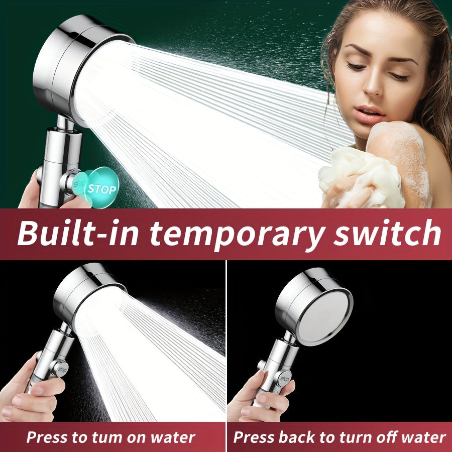 Nimbusa Adjustable Flow Showerhead — Three Distinct Spray Modes