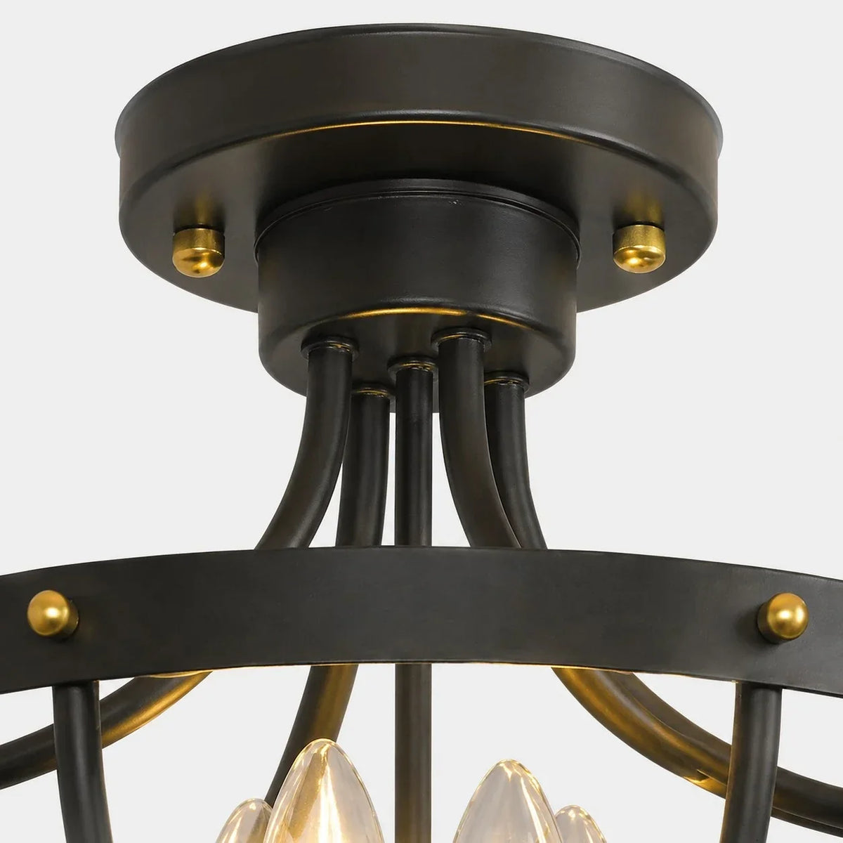 Rustic-tyylinen metallihäkkikattovalaisin | Souliia