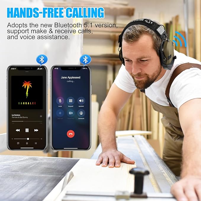 Bezdrátový adaptér ochrany sluchu pro střelecká sluchátka - Bluetooth - Souliia