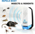 Set of 2 Ultrasonic Pest Repellers with Night Light - Souliia
