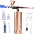 Snoerloze airbrushset - draagbaar hulpmiddel voor nail art en modelbeschildering