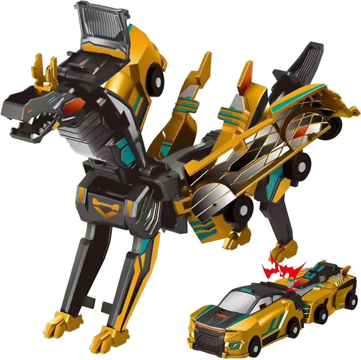 Transforming Car into a Dinosaur – Turbo Dino Model - Souliia