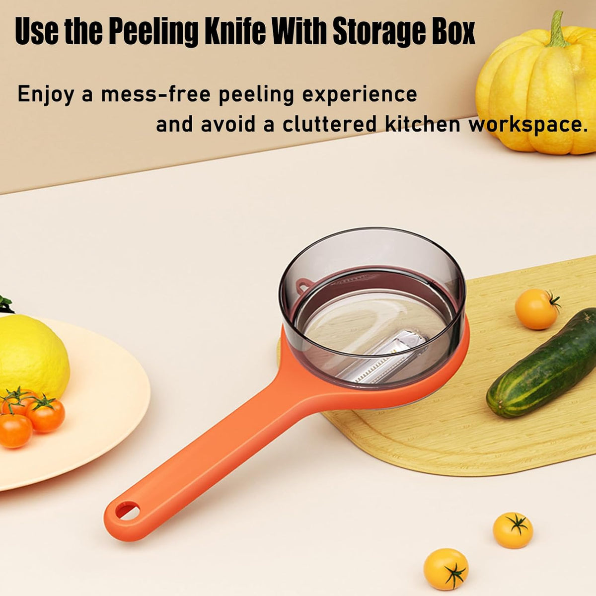 Apple Skin Vegetable Peeler — Dual-Blade Peel Catcher