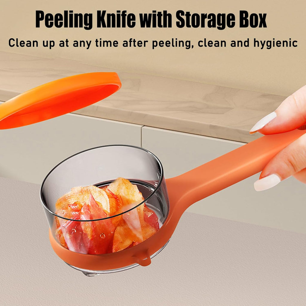 Apple Skin Vegetable Peeler — Dual-Blade Peel Catcher