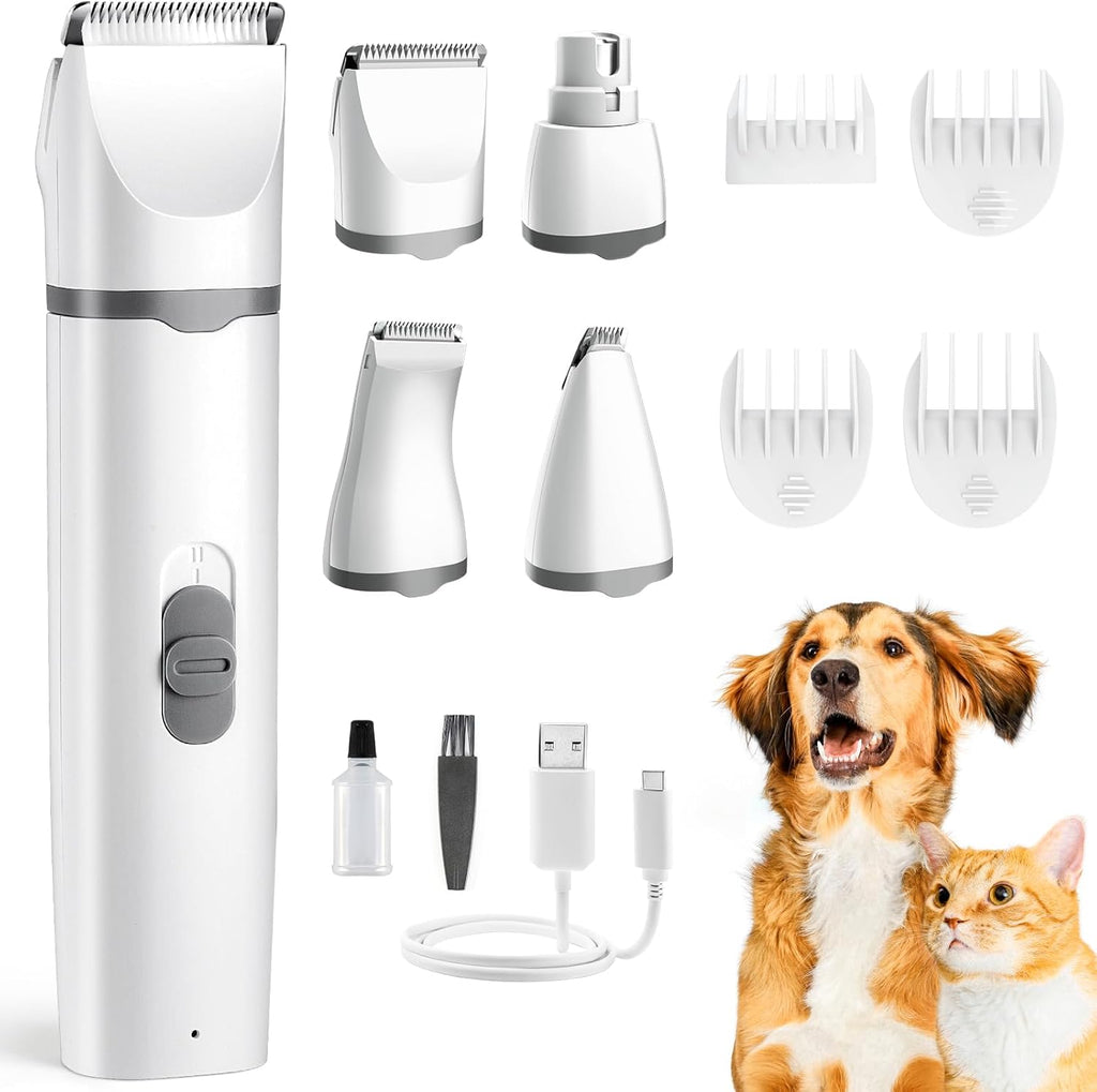 Plejeklippersæt til hunde - ekstra støjsvag trimmer på 50dB
