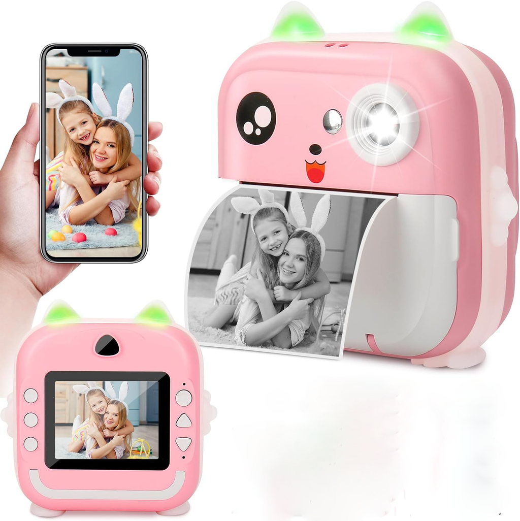Kids’ Instant Print HD Camera — Simple Photo Capture & Printing