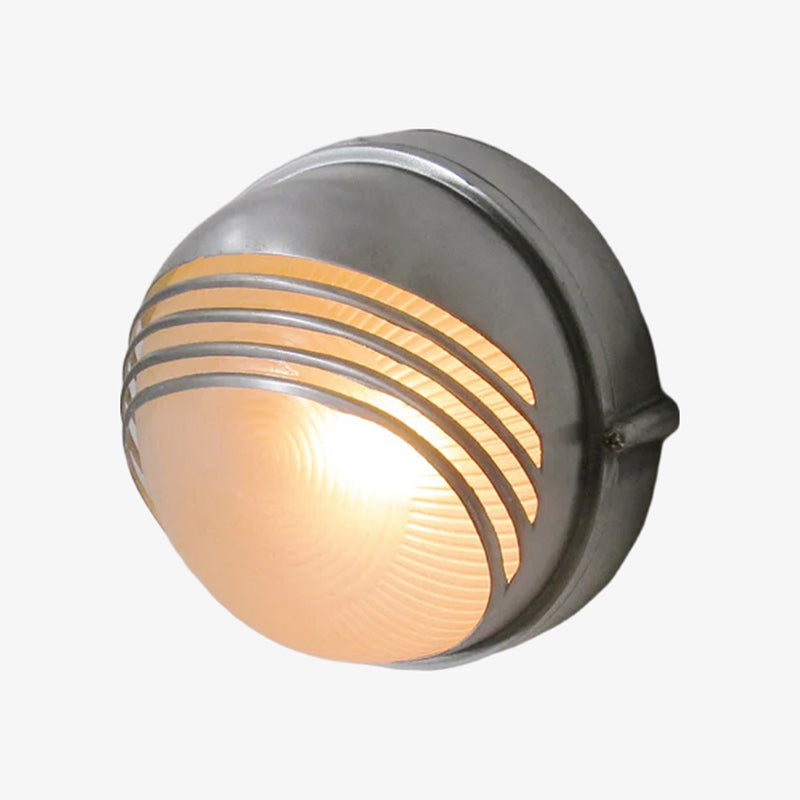 Morvane Geometric Aluminum Wall Sconce - Industrial Outdoor Lighting for Entryway | Souliia