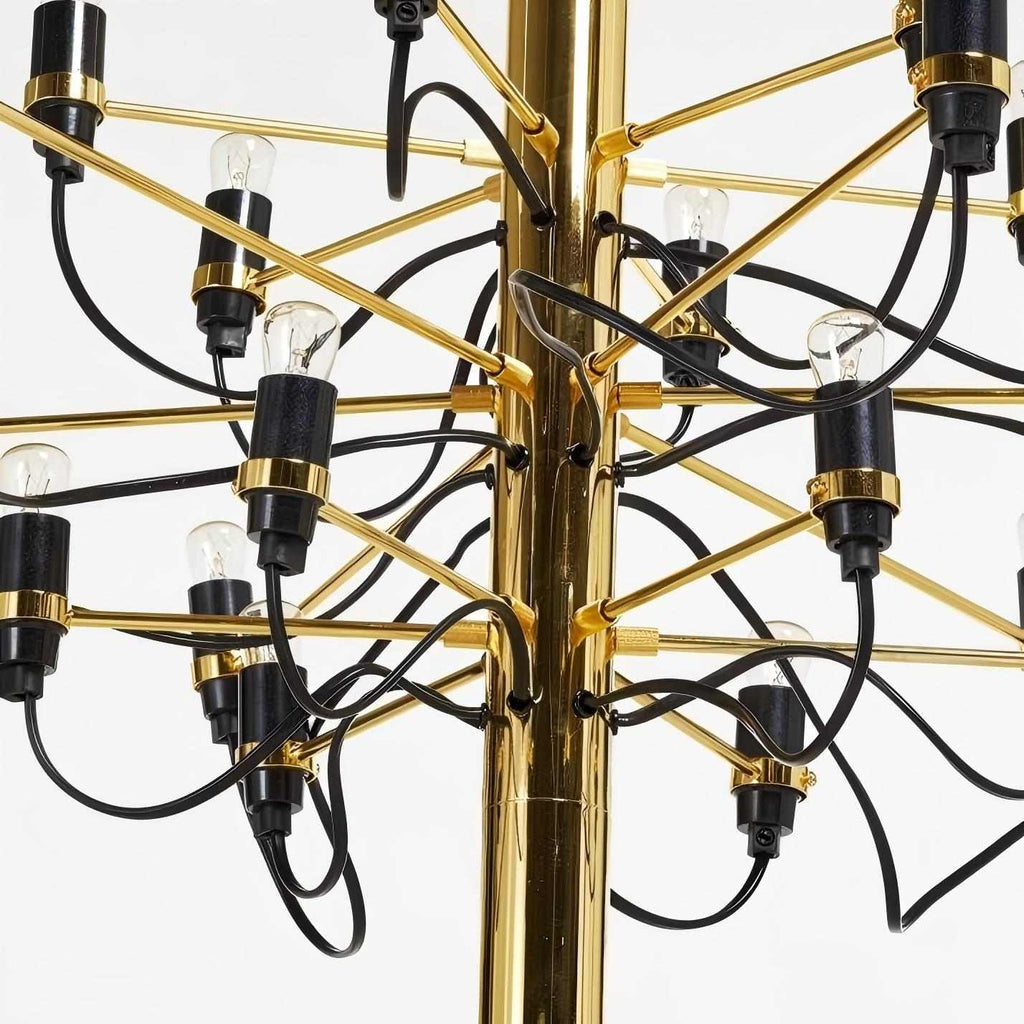 Tendrila zeitgenössischer Mehrfach-Licht-Kronleuchter - Industrie-inspiriertes Design Metallaufhängung für Lounges N01 | Souliia