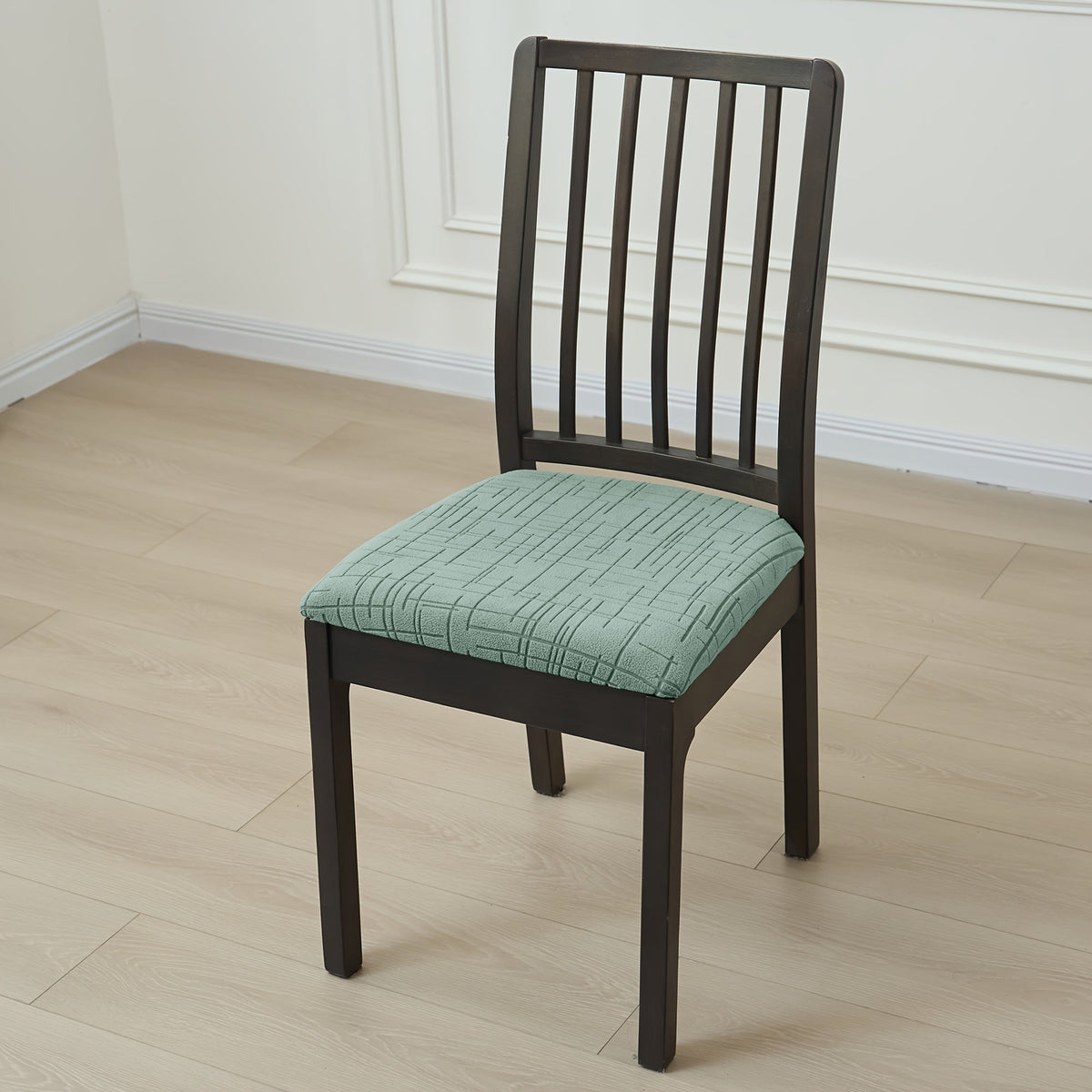Crossfit Elastic Dining Chair Covers — Cross-Textured Stretch Fabric, Secure Fit