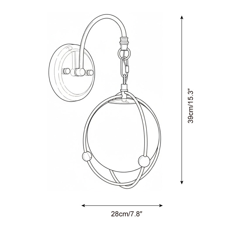 Saturn Hoop Wall Lamp | Souliia