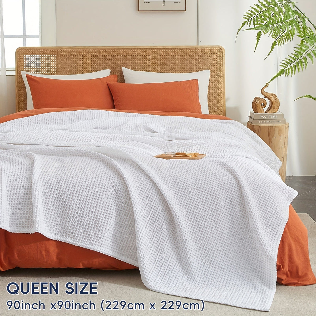 Cloudweave Cozy Waffle Throw Blanket — Lightweight, Durable Everyday Weave
