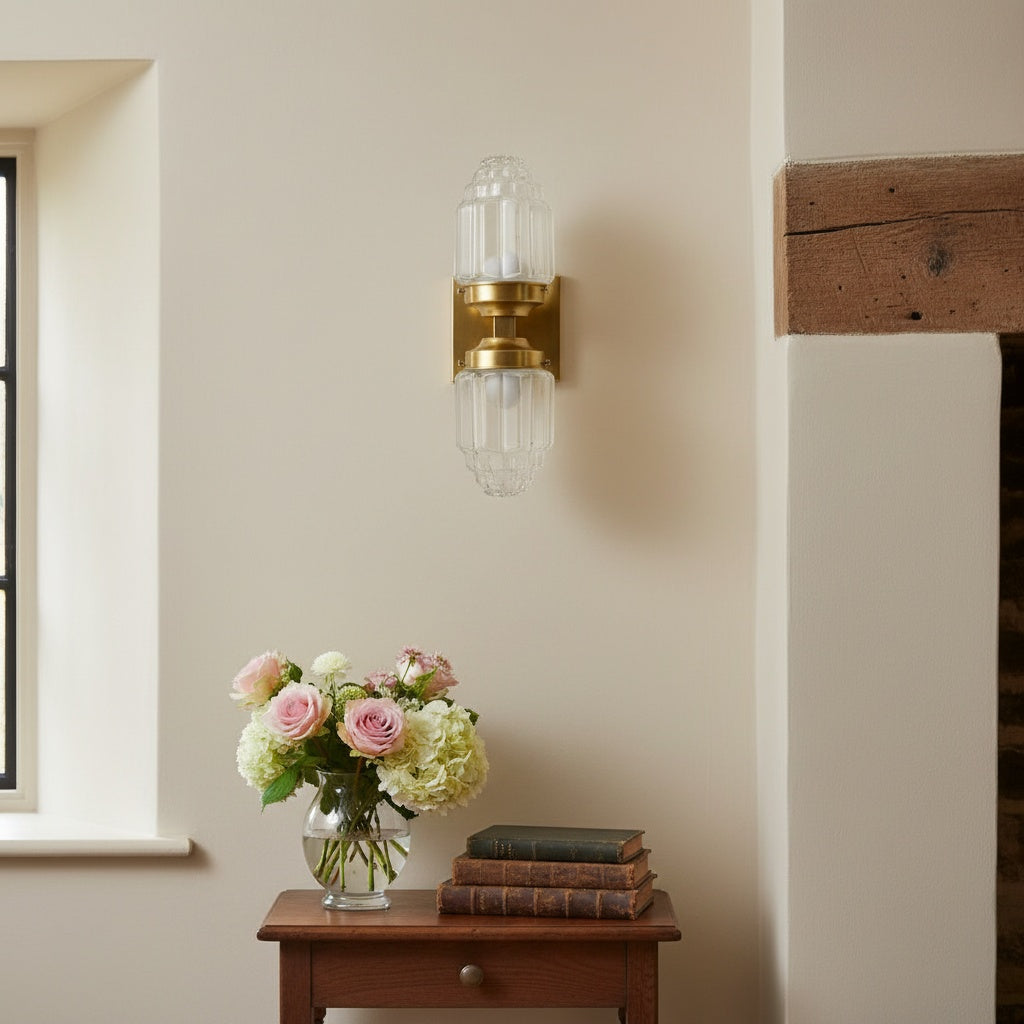 Tierlux Glass Globe Wall Sconce – Metal & Glass Lamp for Living Room or Bathroom | Souliia