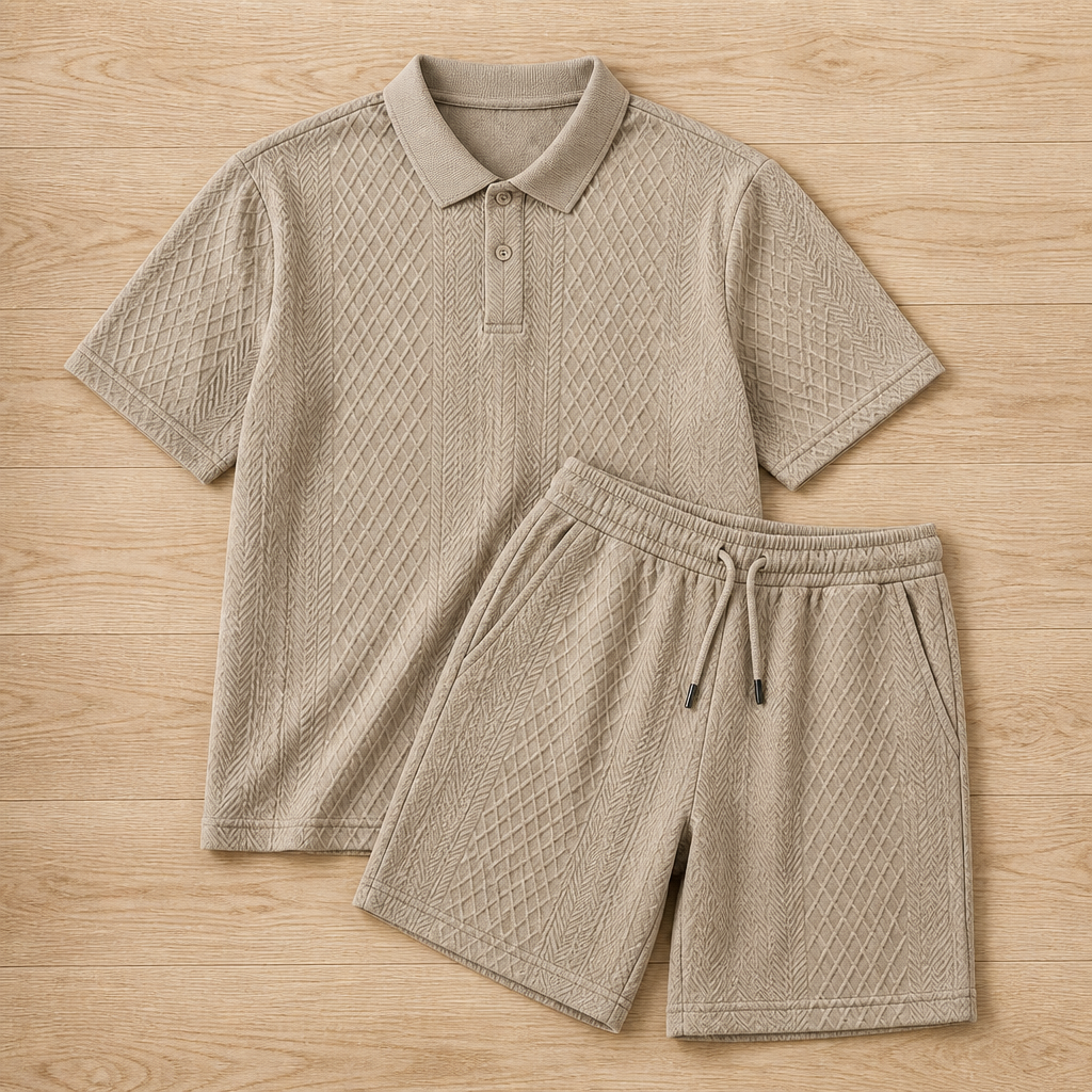 VeroLuxe Men’s Diamond Pattern Suit — Stay Cool, Sharp, and Unstoppable All Day Long - Souliia