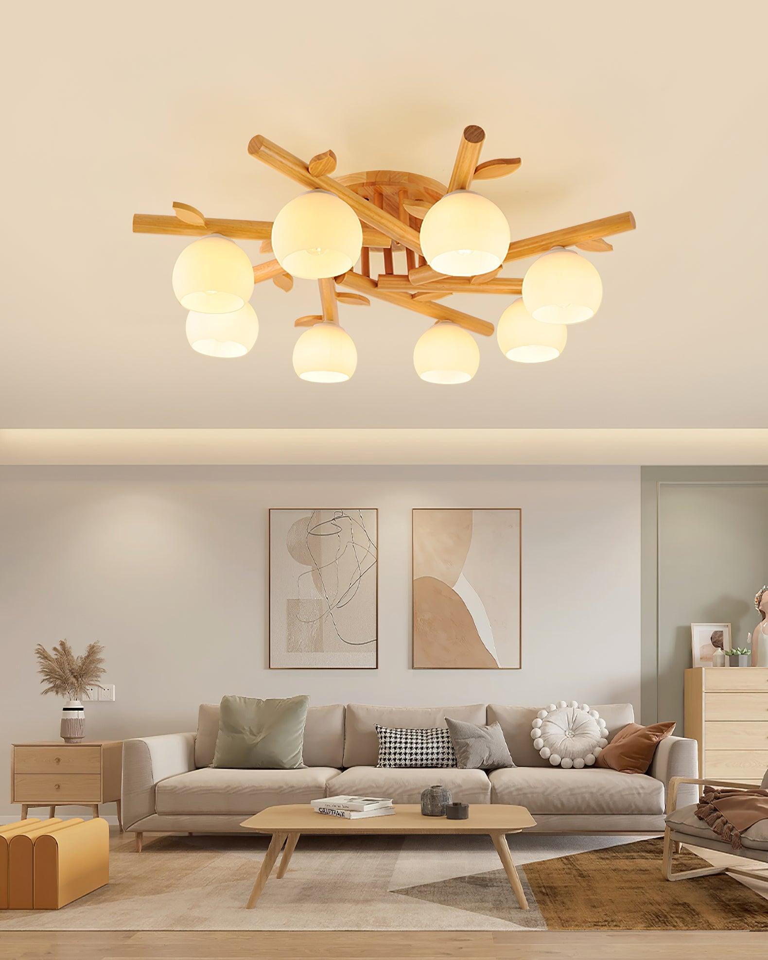 Tinsley Holz Deckenleuchte | Souliia