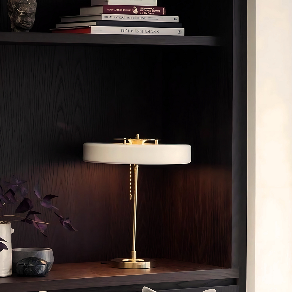 Radiant Tower of Light Minimalist Metal Table Lamp | Souliia