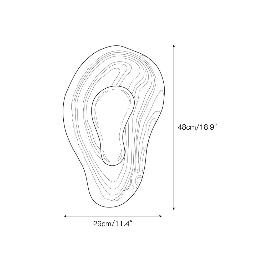 Applique Oyster in onice martellato | Souliia