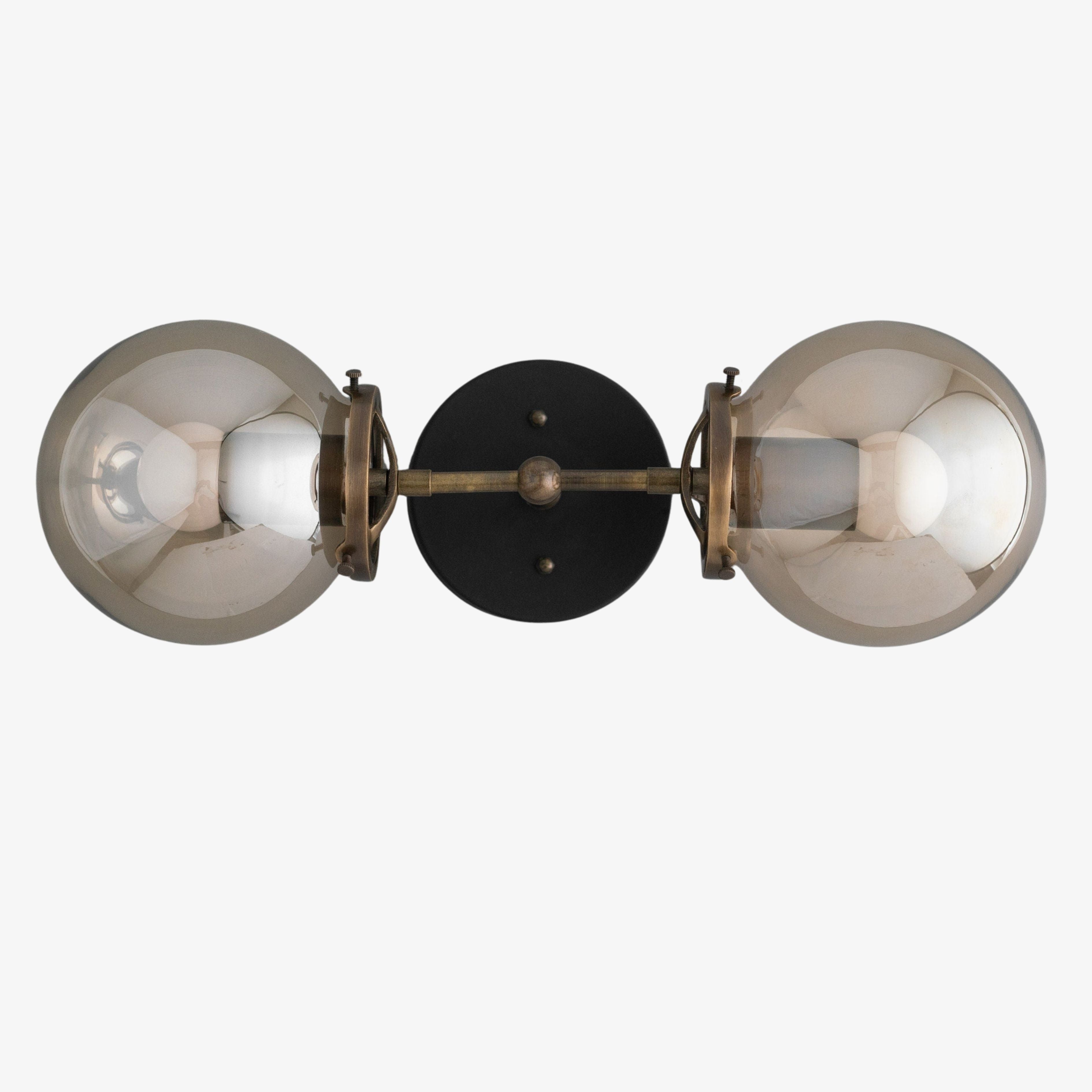 Lumio Globe Clear Glass – Modern Industrial Bathroom Vanity Light | Souliia