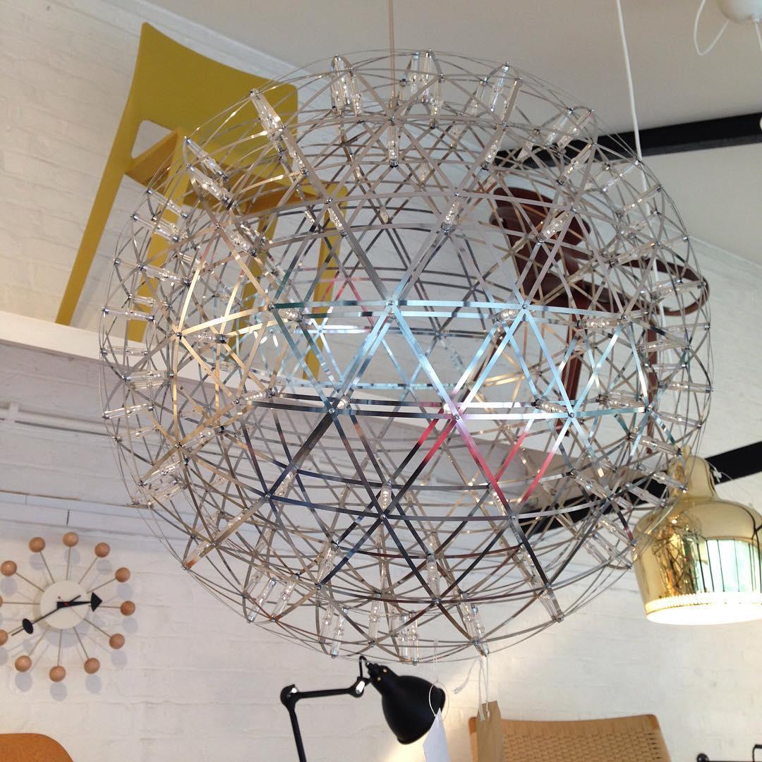 Silver Spark Ball Pendant Light | Souliia