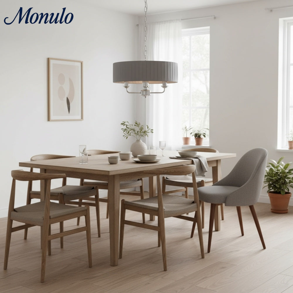 Tela elegante Mehrarm-Hängeleuchte mit skulpturalen Schirmen für Esszimmer und Wohnbereich | Souliia