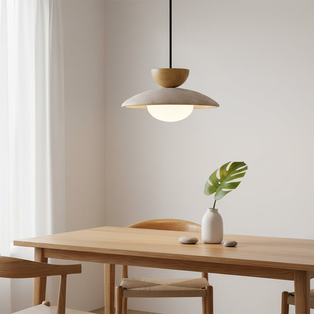 Tia Travertine Pendant Lamp | Souliia