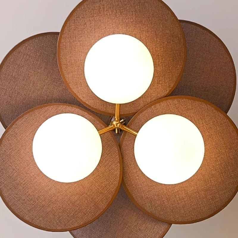 Orrise Cascading Leaf Ceiling Light - Modern Metal and Wood for Bedrooms and Living Rooms | Souliia