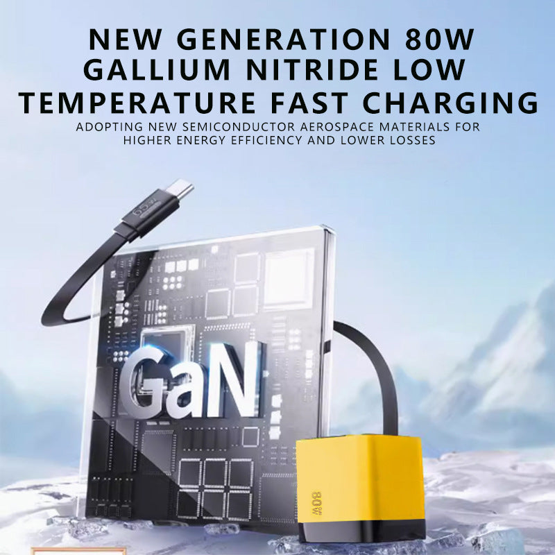 VoltPulse 80W Retractable Charger — Unleash Turbo Speed and Tangle-Free Power Wherever You Go - Souliia