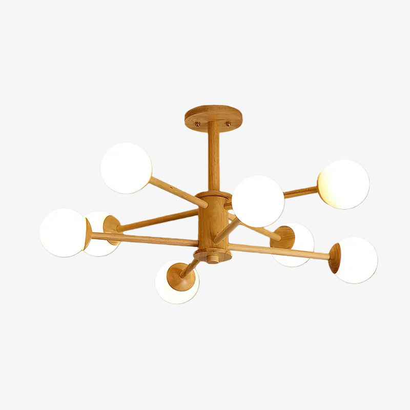 Lampada da soffitto dal design molecolare Orrise - Lampadario artistico con illuminazione a rami per gli ambienti domestici | Souliia