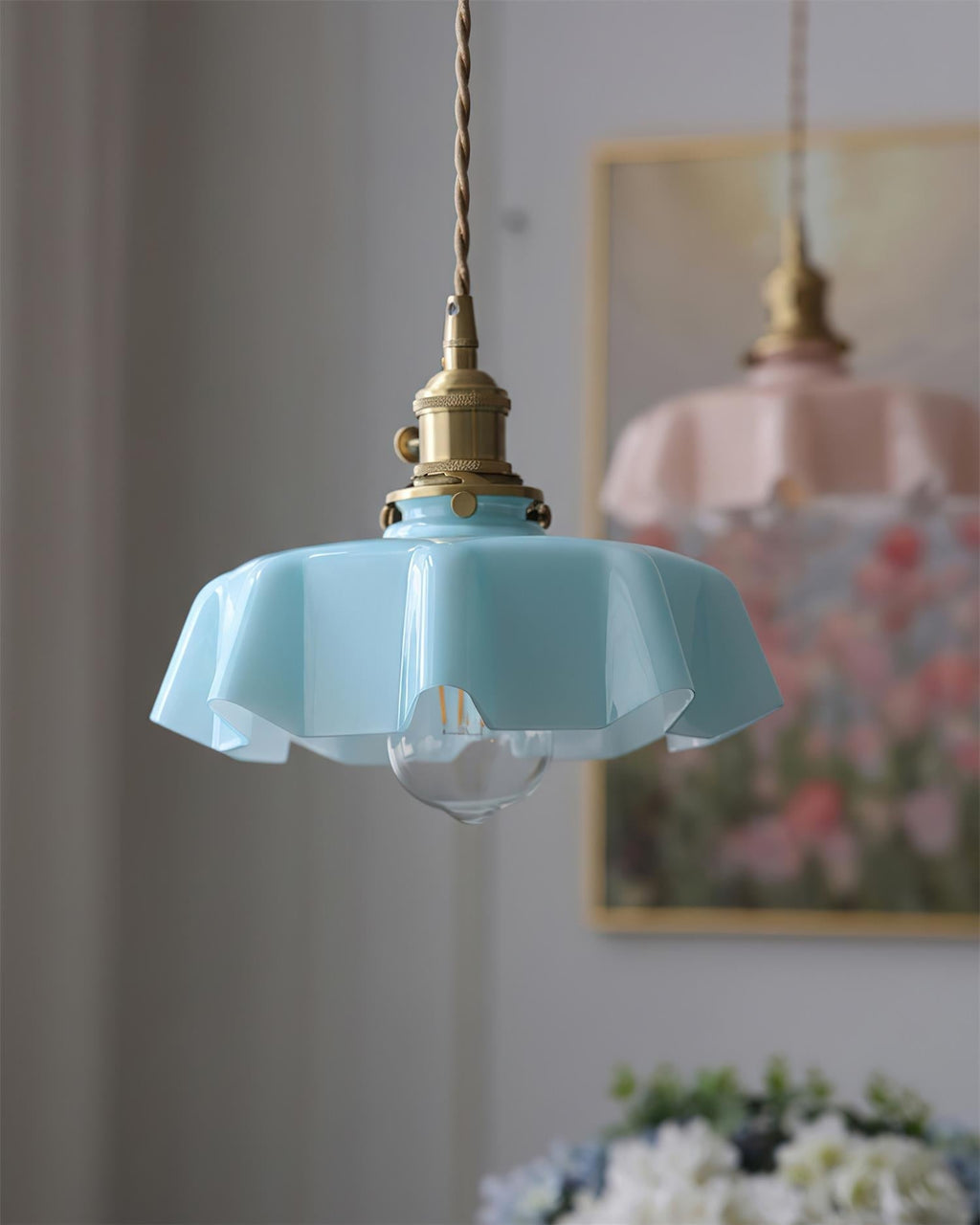 Skirted Ripple Pendant Lamp | Souliia