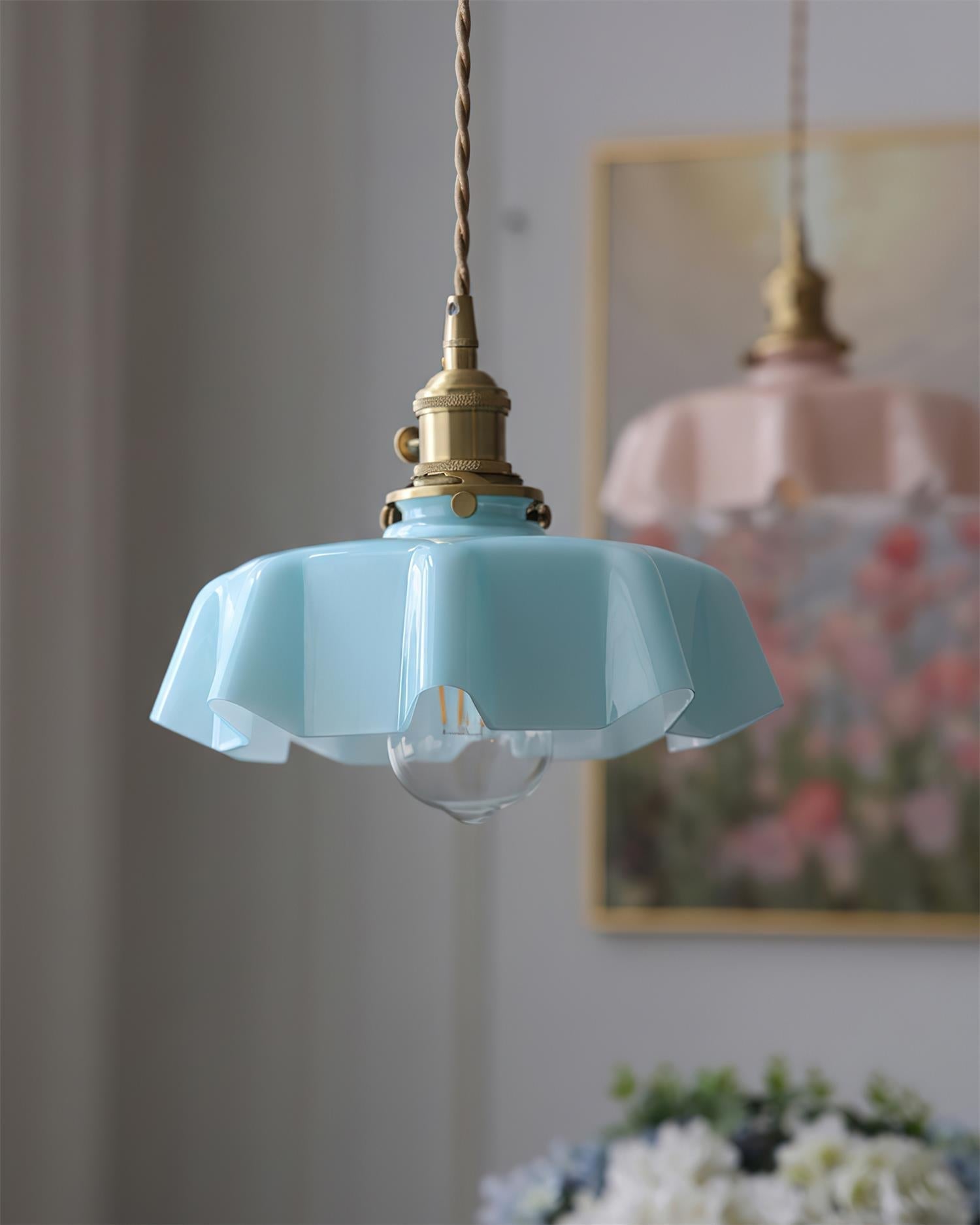 Skirted Ripple Pendant Lamp | Souliia