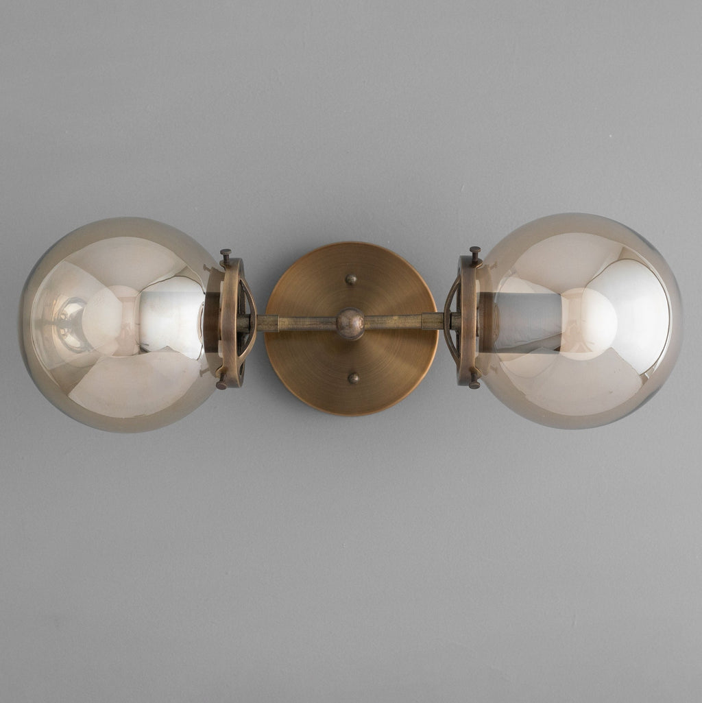 Lumio Globe Clear Glass – Modern Industrial Bathroom Vanity Light | Souliia