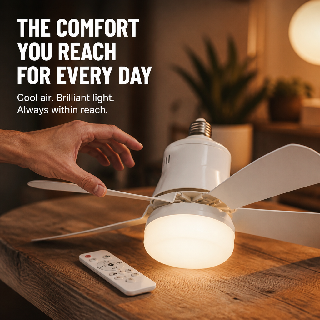 VenturiBreeze — Instantly Command Cool Air and Brilliant Light Without the Hassle - Souliia