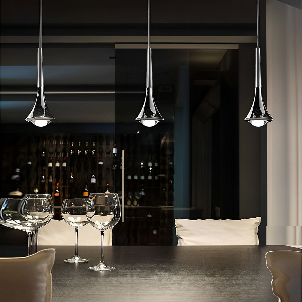 Lumenora LED Teardrop Pendant Light — Nordic Metal Ceiling Fixture