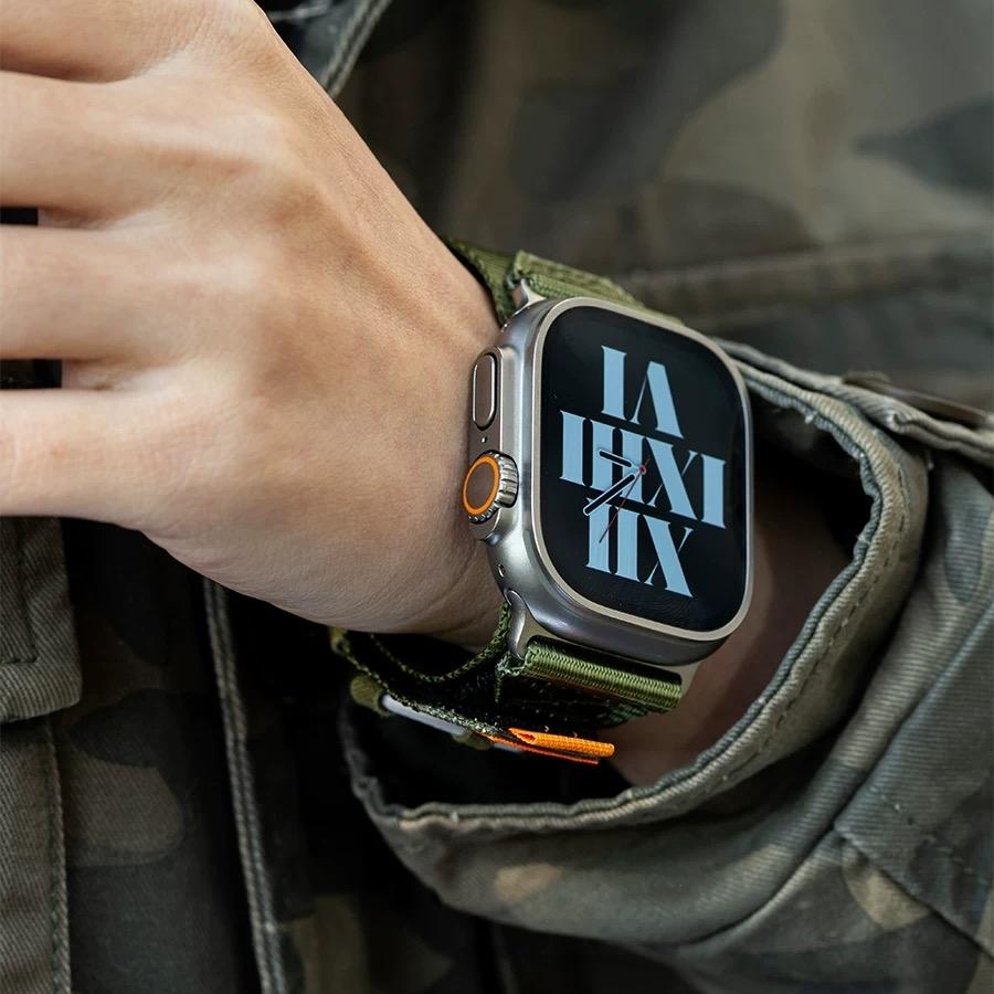 Pleciony nylonowy pasek do Apple Watch – stylowy design - Souliia