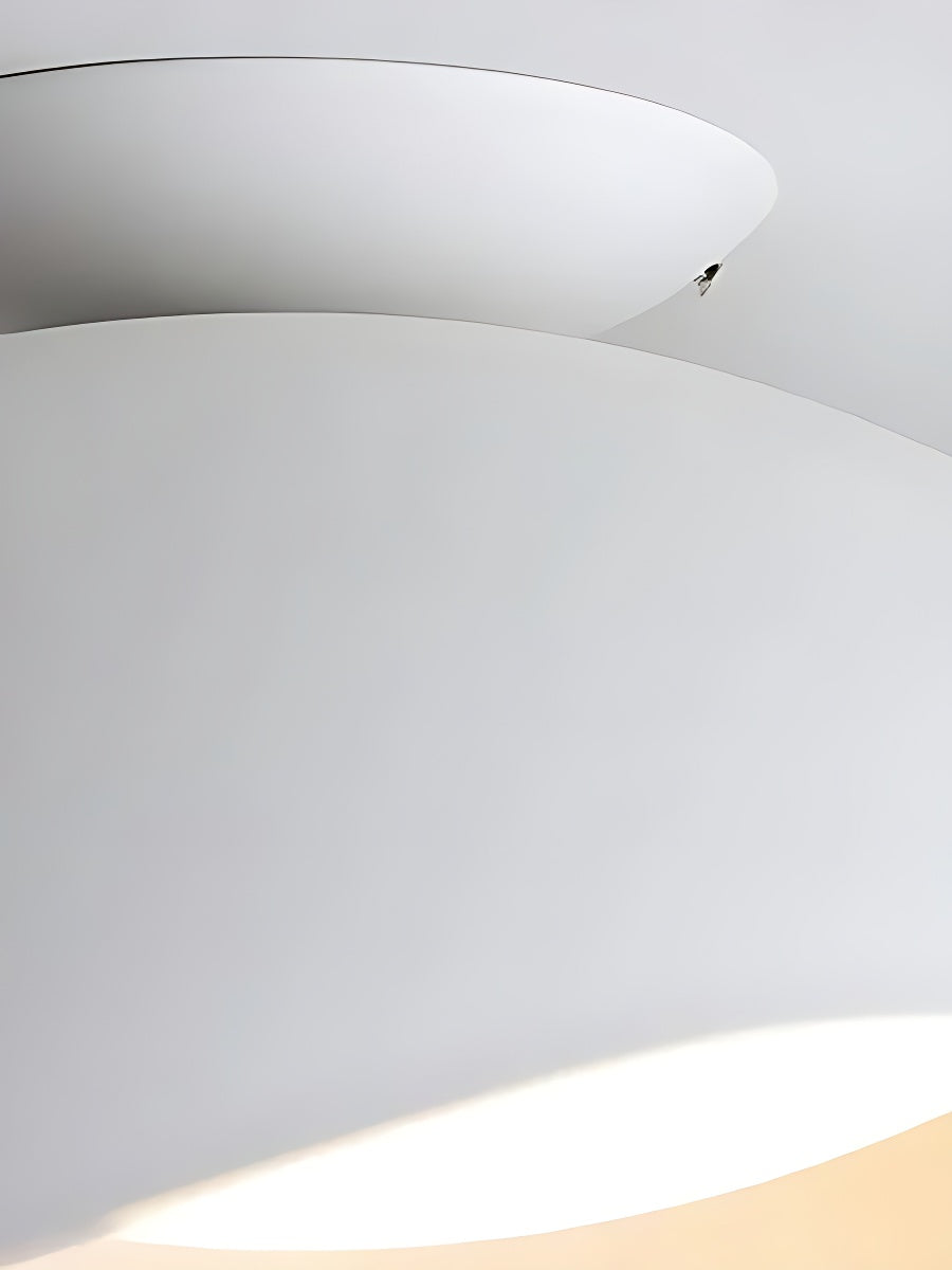 Simple Metal Wave Ceiling Light For Hallway | Souliia