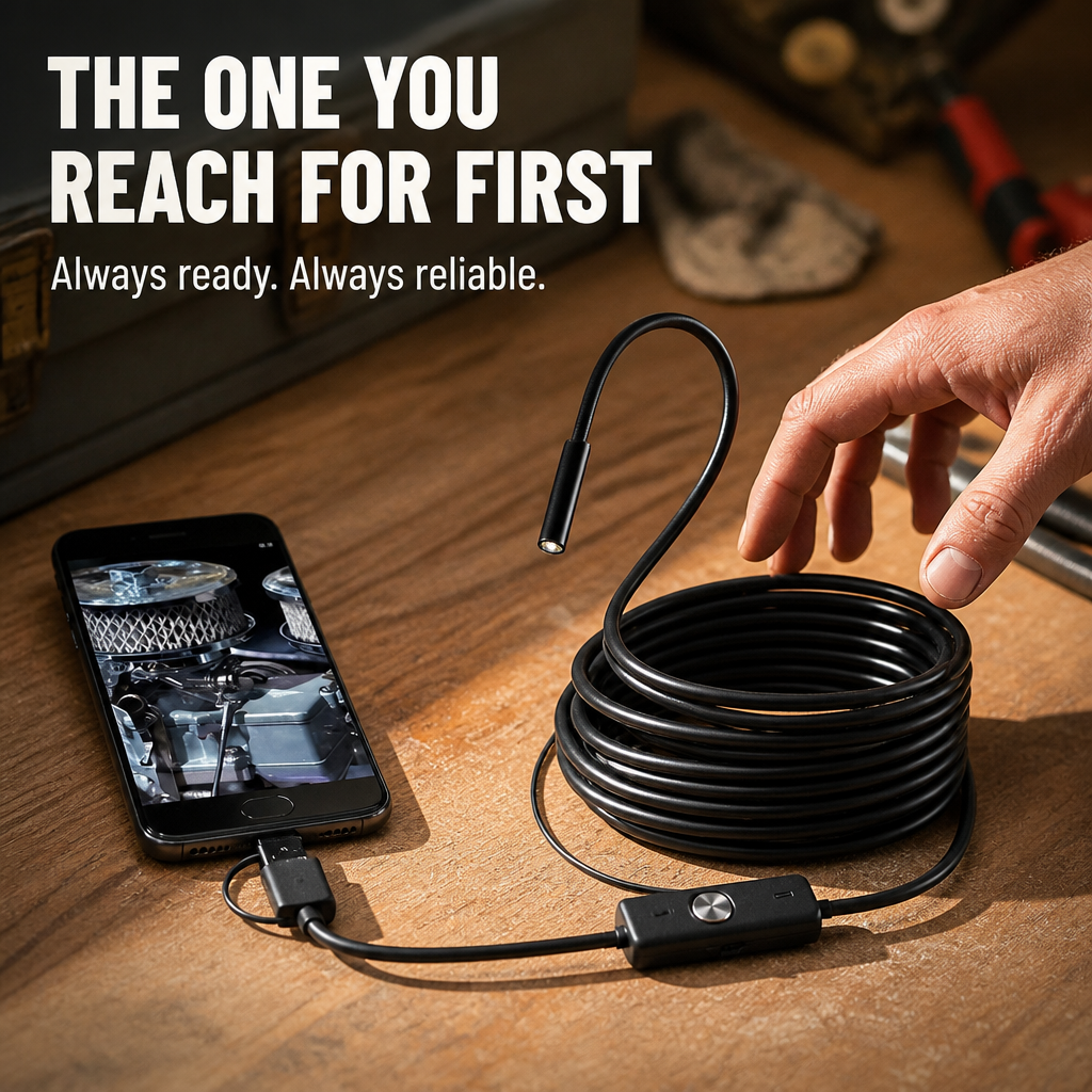 VisionPro Ultra HD Waterproof Endoscope — Spot Every Hidden Flaw with Rock-Solid Clarity and Durability - Souliia